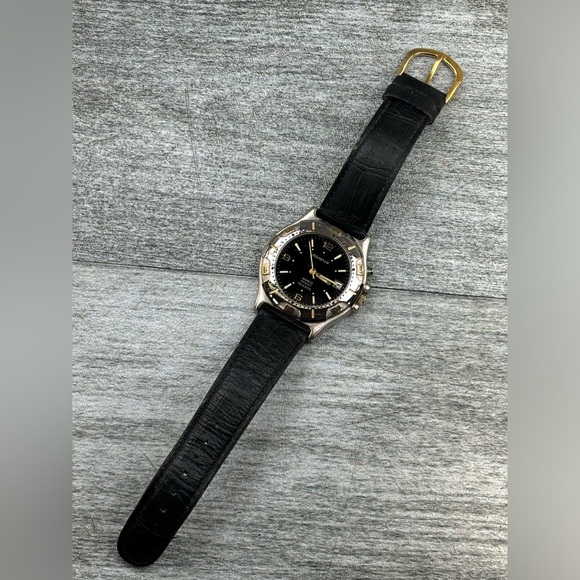 Advance Quartz Night Reader Date VX42 Analog Adult Wrist Watch Japan Works - Picture 9 of 16